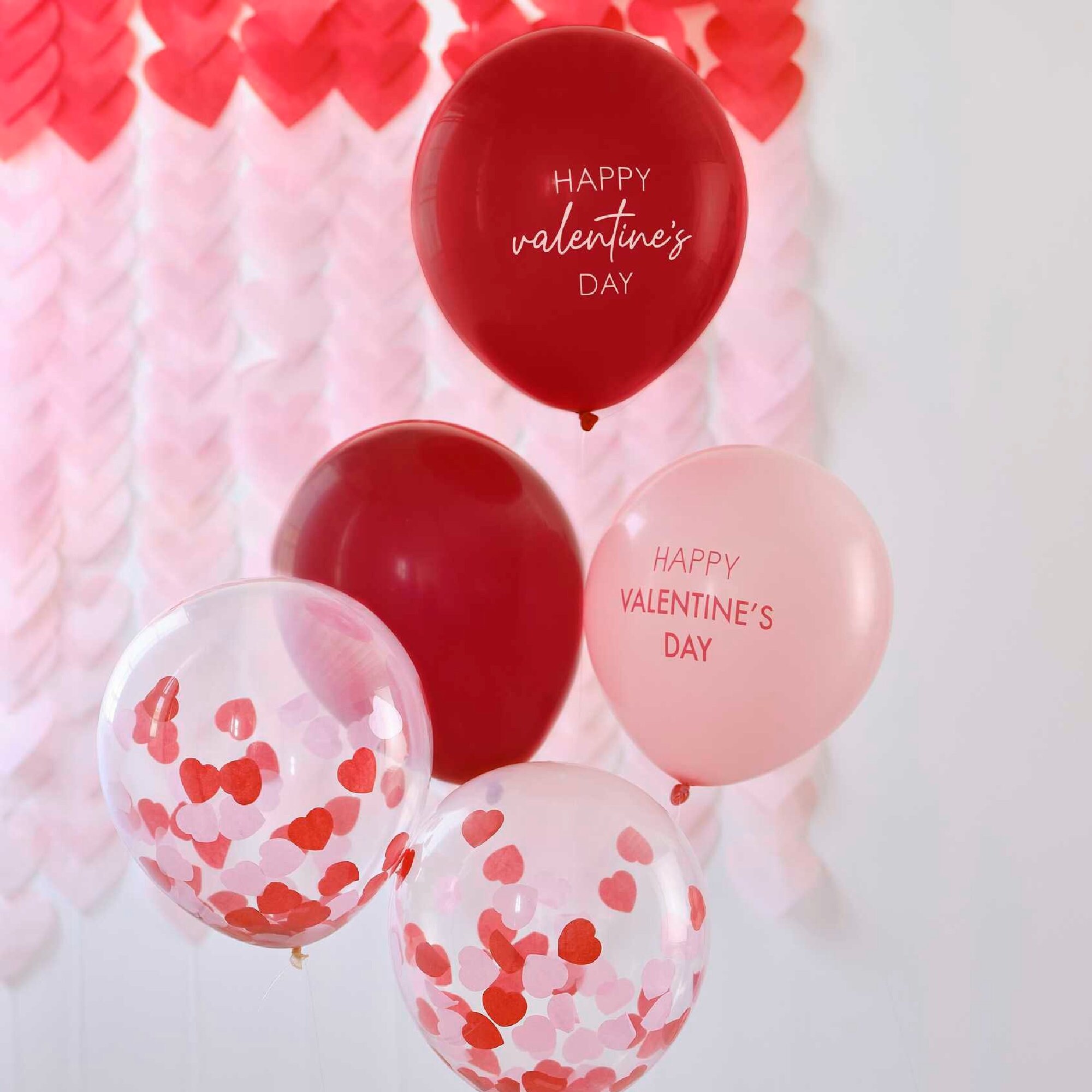 Trailing Red Hearts, Balloon Strings, Valentines Day Decorations, Hen Party  Decorations, Engagement, Anniversary Party Decorations