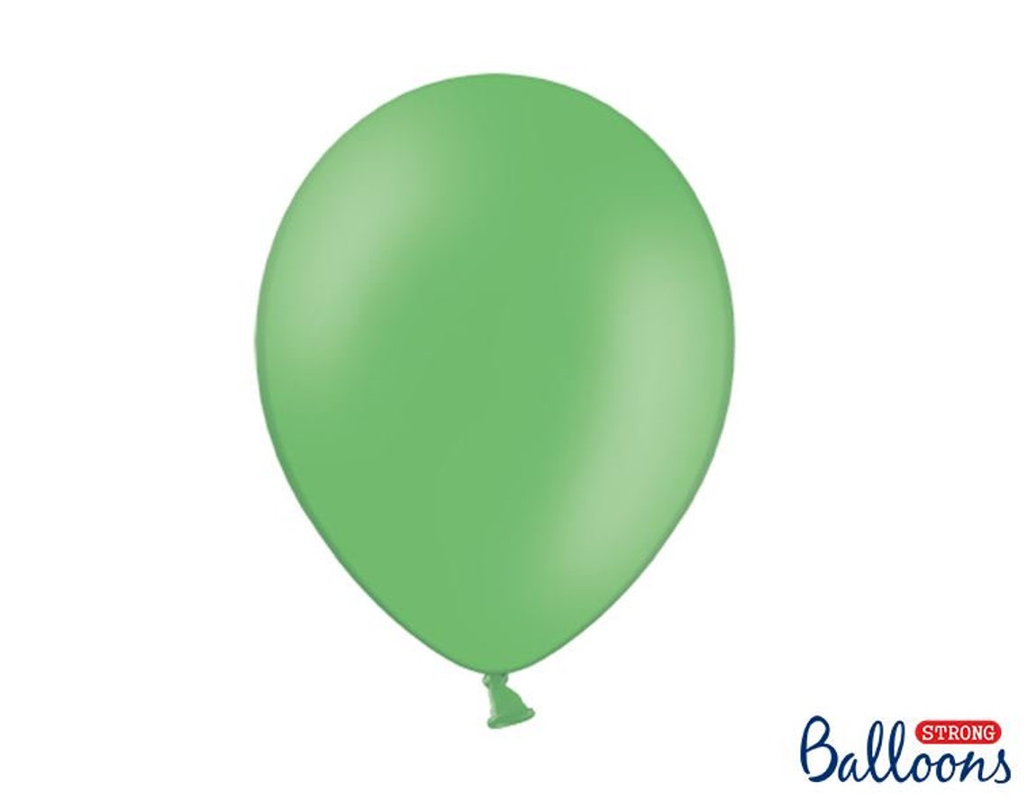10 Pastel Green Balloons Green Latex Balloons Party Etsy