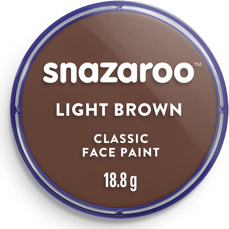 Snazaroo Face and Body Paint 18ml, Face Paint, Snazaroo Face Paint, Costume Accessories, Face Paint, Face and Body Colouring Light Brown