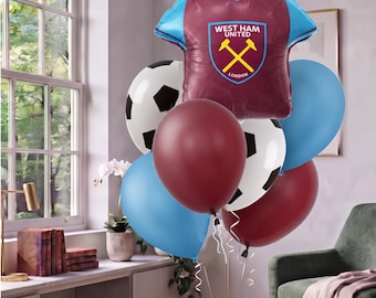 West Ham United Balloon Bouquet Official Football Birthday Decor