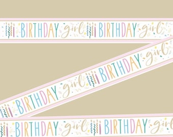 Happy Birthday Banner In Pastellfarben – 1 Stück, Buchstaben 16,5 Cm Hoch