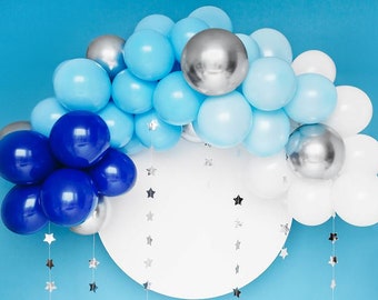 Blue Balloon Arch Kit, Birthday Decorations, Baby Shower Decor, Party Balloons, Boys Birthday Party, Party Backdrop, Balloon Garland