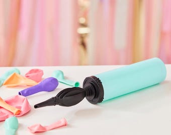 Mint Balloon Pump, Party Decoration Inflator,  Hand Air Pump for Latex and Foil Balloons