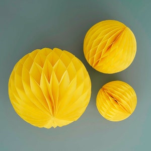 Yellow Honeycomb Decorations - Summer Wedding Decorations Easter Paper  Honeycomb Balls Yellow Birthday Party Hanging Decorations