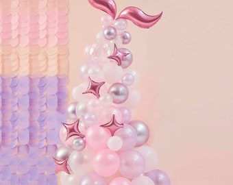 Mermaid Tail Ballon Bogen Kit: Unter dem Meer Partydekorationen