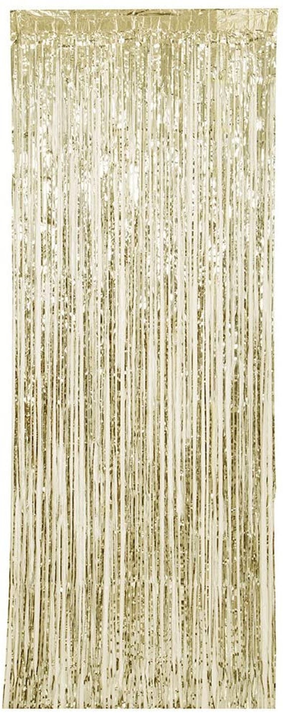 Tenda Con Frange Dorate Per Feste: 4 Pezzi 1x2,5 M, Decorazione Porta
