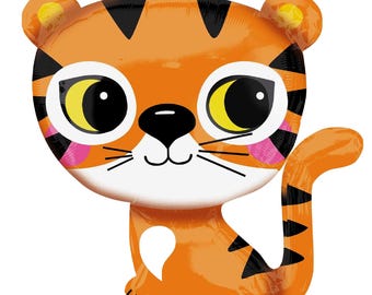 Superform Tiger Folienballon: Safari Dschungel Geburtstag Party Tier