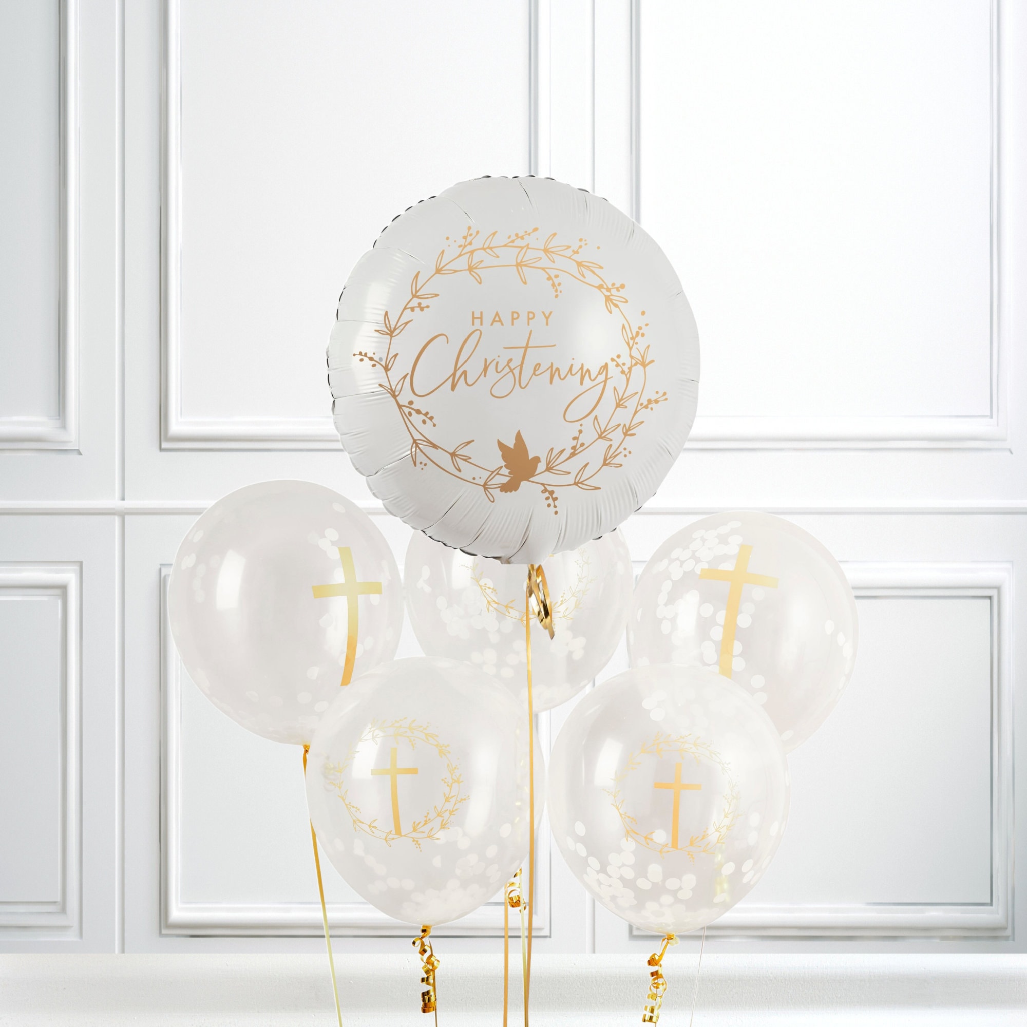 Amscan Latex-Ballon 'On Your Christening Day' – 27,9 Cm, Blau, Für Taufen & Besondere Anlässe