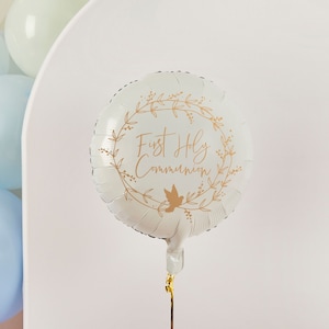 First Holy Communion Foil Balloon 22&quot; , Communion Balloons, Confirmation Decorations, Holy Communion Celebration Backdrop Balloon Decoration