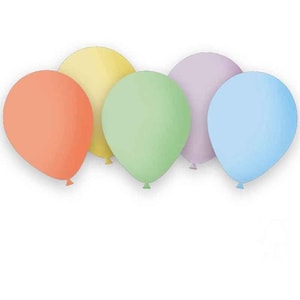 12 Pastel Balloons, Pastel Balloons Mix, Assorted Colours 9” Latex Balloons for Party Decoration, Baby Shower, Birthday, Wedding