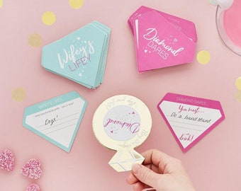 Flip Your Fate! Fling the Ring Edition,Hen Party Game ,Hen Night Game ,Bridal Shower Bridal Party, Bachelorette Party Game