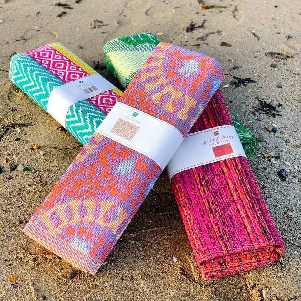Multicoloured Outdoor Rug Waterproof Picnic Rug Outdoor Etsy
