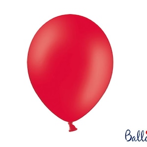 10 Poppy Red Balloons, Red Party Balloons, Latex Balloons, Party Balloons, Party Decoration, Birthday Party Decor, Baby Shower Balloons