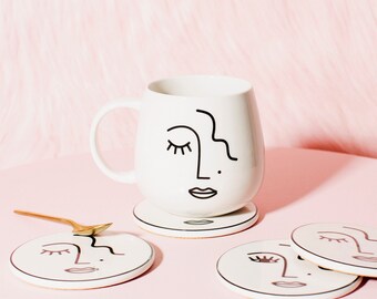 Abstract Art Mug Etsy