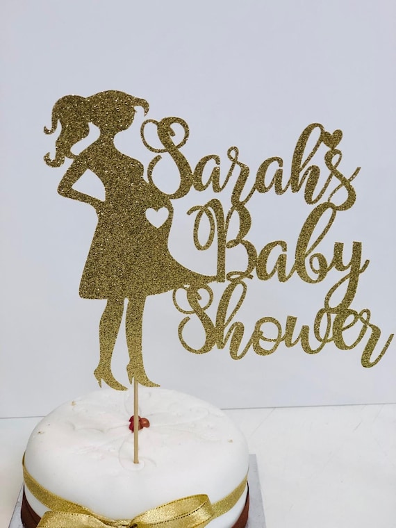 Personalised Baby Shower Cake Topper Personalised Baby Shower Baby Boy Cake Toppers Uncut