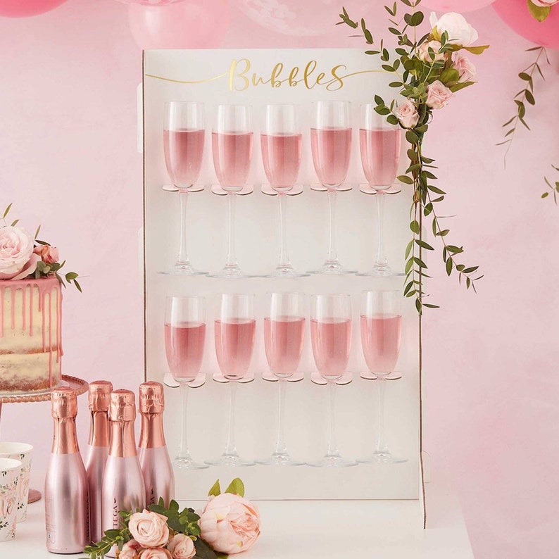 Prosecco Bar Wedding Favour Wedding Decor Prosecco Drinks Wall Holder Bridal Shower Decor Wedding Prosecco Bar Christmas Hen Party