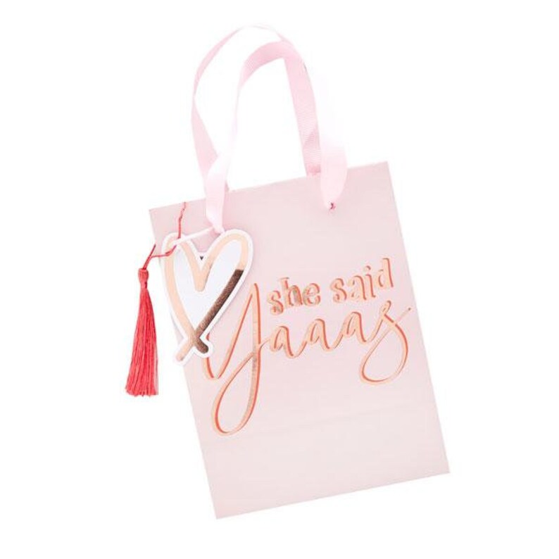 5 She Said Yaaas Party Bags Rose Gold Pink Hen Party Bags Etsy