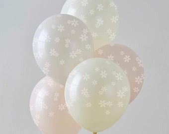 Daisy Balloon Set, Easter Balloons, Pastel Daisy Flower Balloons, Floral Balloons, Easter Decoration, Birthday Party, Baby Shower Decoration