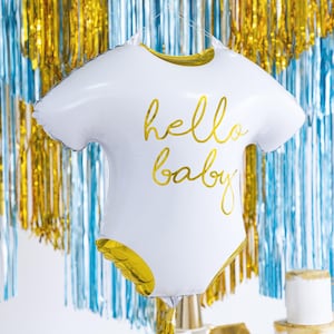 Palloncino in lamina con tutina per neonato, "Ciao bambino", "Baby Shower", "Benvenuto bambino", "Bambino carino", "Centro tavola con palloncino di benvenuto a casa", adorabile regalo per neonato