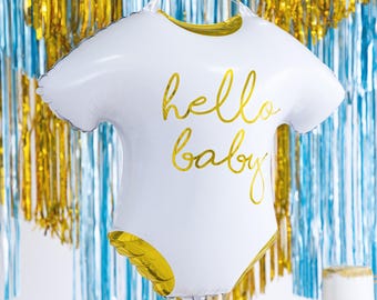 Folieballon babyromper, hallo baby, babyshower, welkom babyballon, schattige baby, welkom thuis ballon middelpunt, schattig babycadeau