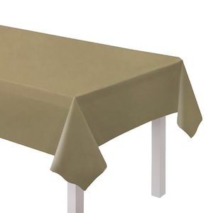 Tovaglia riutilizzabile in plastica dorata, decorazioni da tavola, tovaglia di carta, festa dorata, tovaglia rettangolare, stoviglie per feste