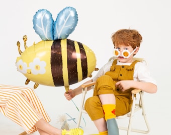 Hummel Folienballon, Kindergeburtstag Party, Biene Folienballon, Sommerparty, Geschenk für Bienen Liebhaber, Riesenhummel, Tea Party Dekor