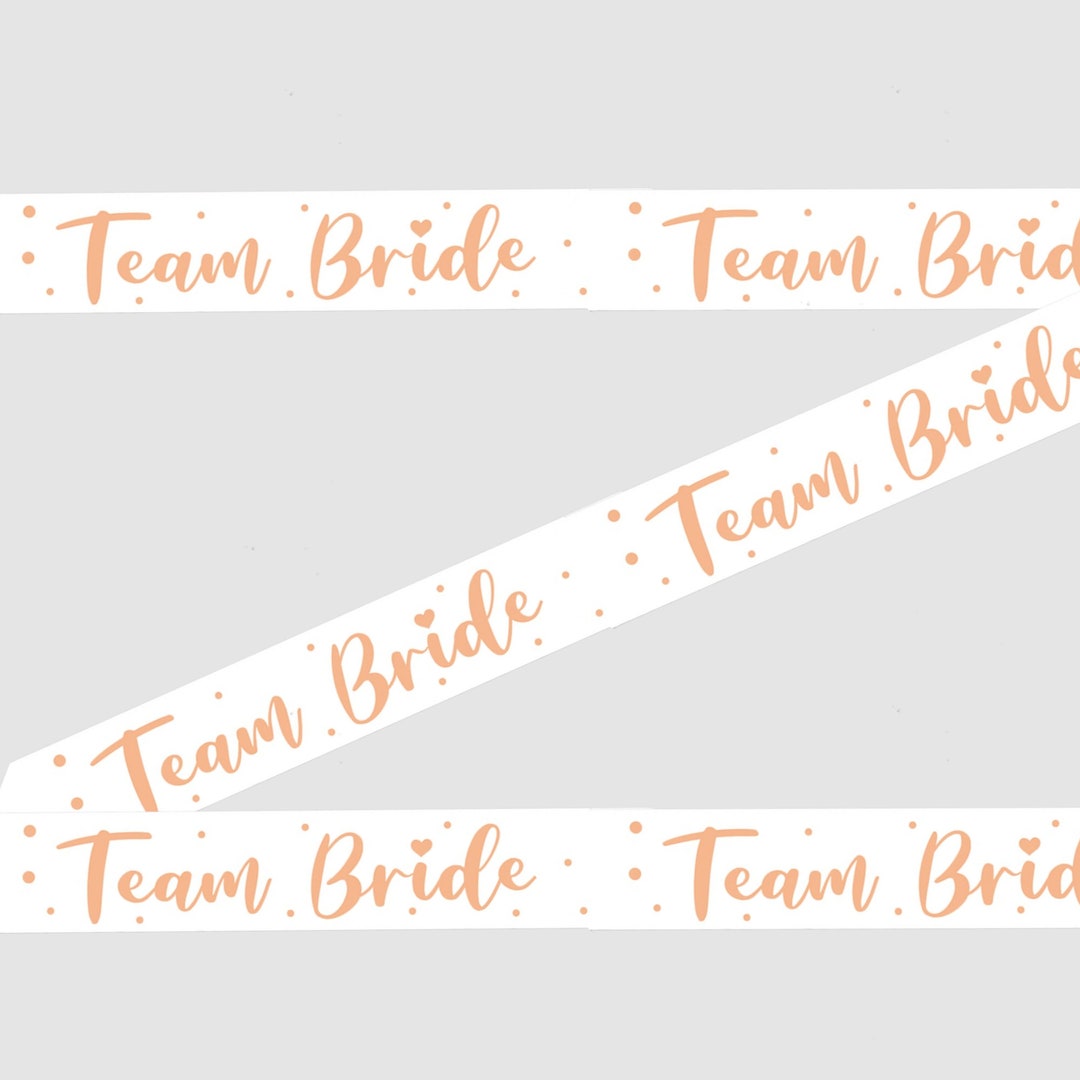 Rose Gold Team Bride Banner, Hen Party Decorations, Bridal Shower ...