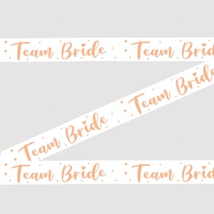 Rose Gold Team Bride Banner, Hen Party Decorations, Bridal Shower, Bachelorette Party, or Hen Night