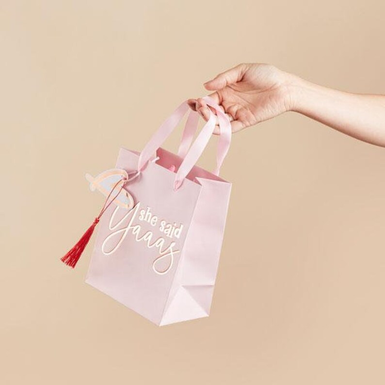 5 She Said Yaaas Party Bags Rose Gold Pink Hen Party Bags Etsy