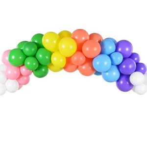 Rainbow Balloon Arch Kit, Birthday Decorations, Baby Shower Decor, Birthday Party Balloons, Rainbow Party, Party Backdrop, Balloon Garland