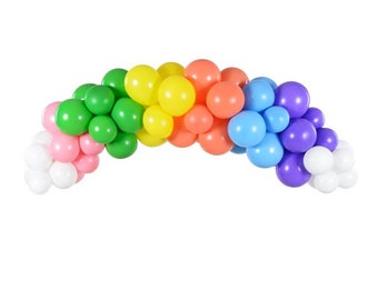 Rainbow Balloon Arch Kit, Décorations d’anniversaire, Décor de baby shower, Ballons de fête d’anniversaire, Rainbow Party, Toile de fond de fête, Guirlande de ballon