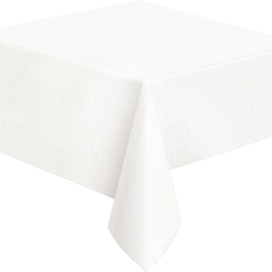 Tovaglie di carta bianca 1,37 m x 2,74 m (54 x 108") Tovaglia di carta con fodera in plastica Decorazione per la tavola delle feste