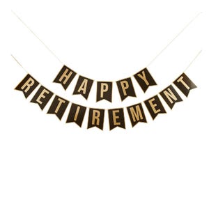 Wimpelkette zum Feiern zum Ruhestand, Office Goodbye, Party Dekoration, Abschiedsbanner
