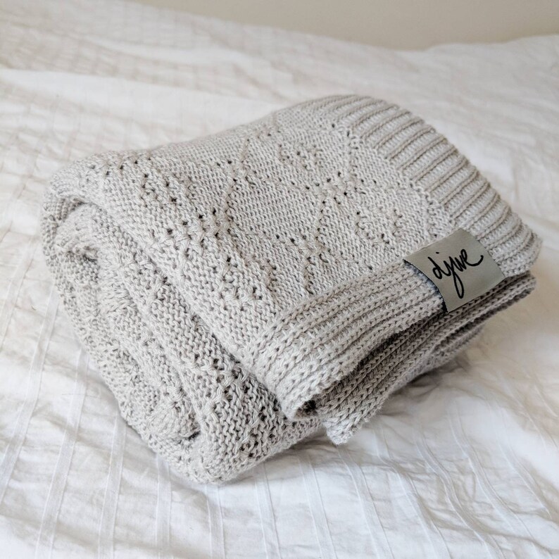 Baby blanket cashmere cotton grey marle suits pram Etsy