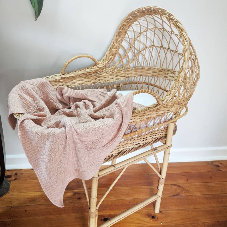 JUNIPER Pure Merino Wool Knitted Baby Blanket Etsy Australia