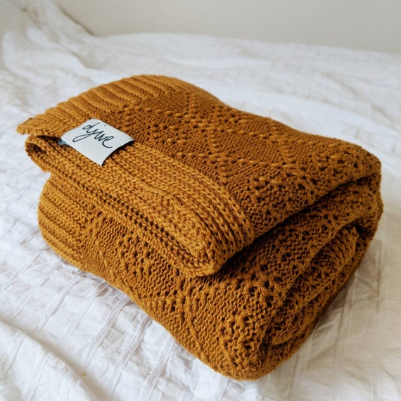 mustard baby blanket