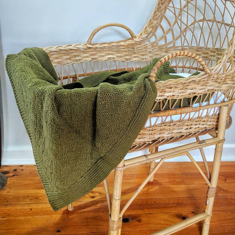 JUNIPER Pure Merino Wool Knitted Baby Blanket Etsy Australia