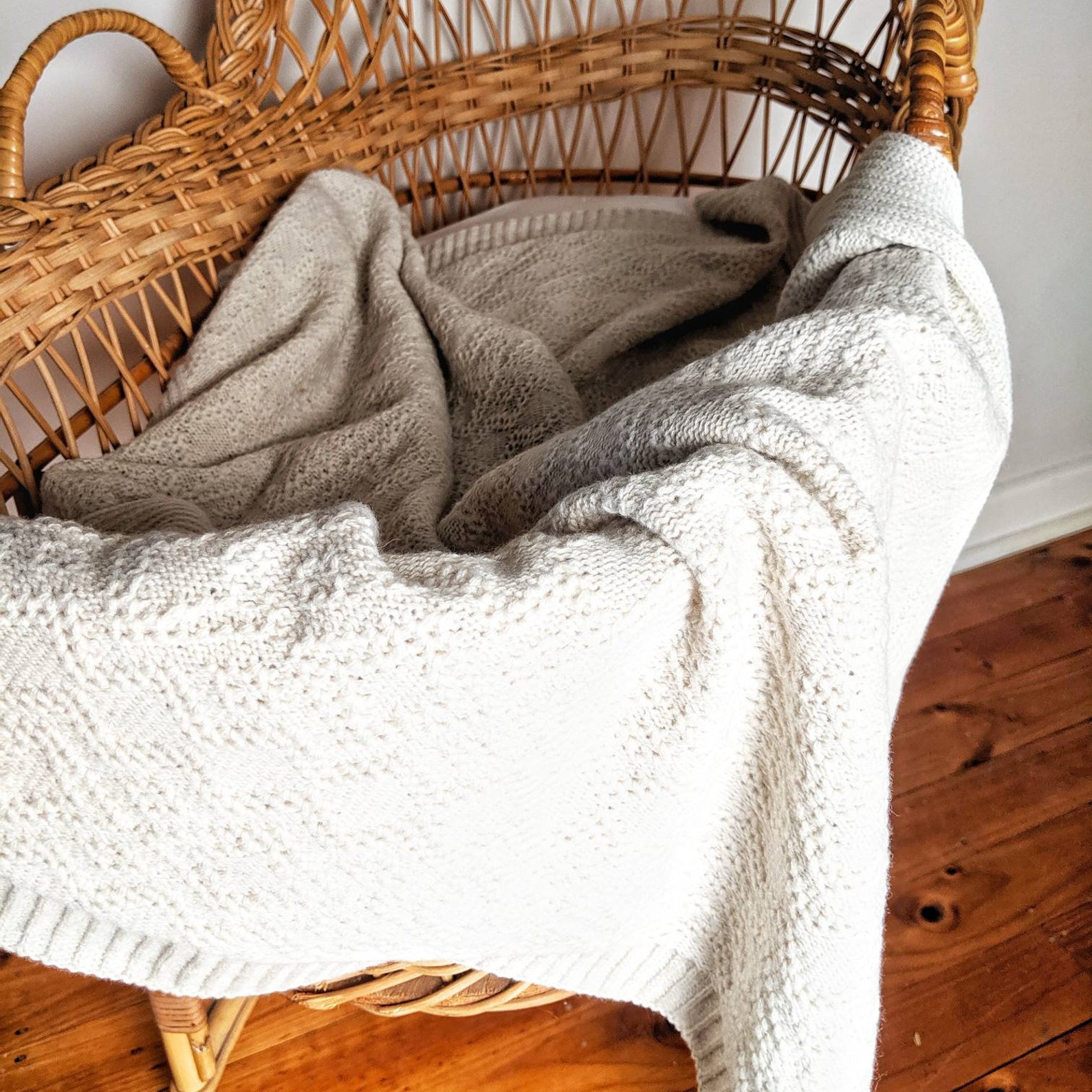 JUNIPER Pure Merino Wool Knitted Baby Blanket Etsy Australia