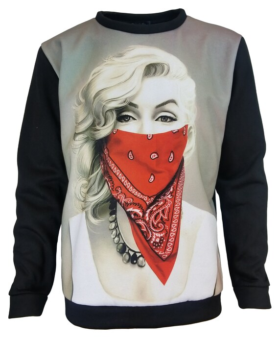 marilyn monroe red bandana shirt