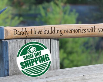 building memories, dad birthday gift, personalized hammer, hammer for dad, personalized hammer for dad, personalized hammer for husband