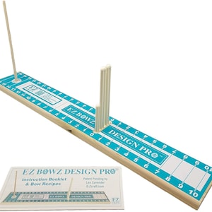 E-Z Bowz Design Pro Bow Maker / Easy Bow Making Tool / Gift Bow Bowmaker Kit / Christmas Decor Bowmaking / For Wreaths, Hair Bows, & More!