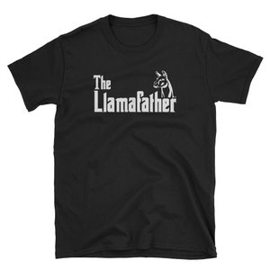 The Llamafather Unisex T Shirt Funny Llama Fathers Day Gift for Dad Llama Shirt Gifts Llama Llama Gifts For Women Llama Shirts For Women