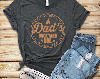 Dad's Backyard BBQ The Authentic Pitmaster Shirt / Tank Top / Hoodie / Father's Day Shirt / Dad Shirt / Barbecue Shirt / Grilling Shirt