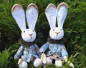 Gift for children Plush toy Bunny toy Gift to mom Kids room decor Stuffed animal Present for wedding Bunny gift Collectible bunny
