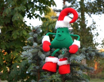 Peluche faite main pour sapin de Noël – Décoration des Fêtes, peluche de Noël