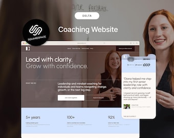 Coaching & Consulting Squarespace Website Modern Template