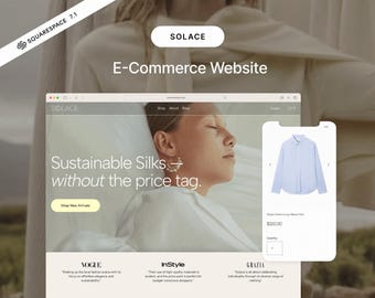 ECommerce Clothing Squarespace 7.1 Website Template