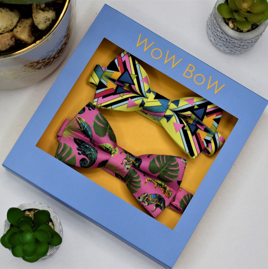 Funky Bow Tie Set /Tropical Bow Tie / Brother Sister Gift / Etsy