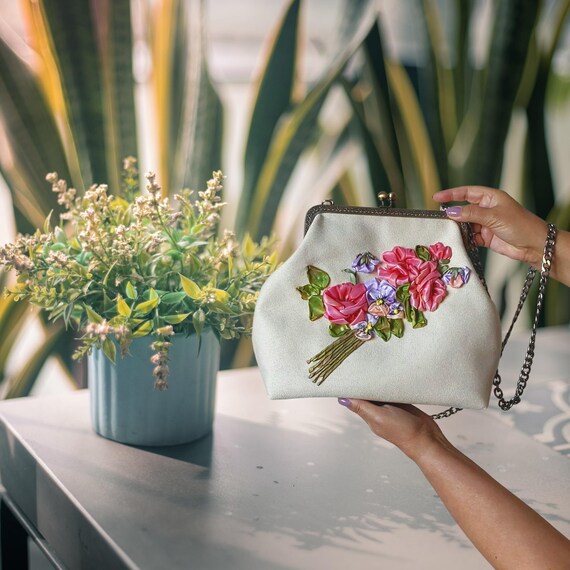 Floral Cream and Pink Women\'s Bag s-l400.jpg main image 2