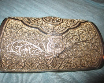 UNIQUE Pure Sterling Silver .925 Handcrafted Clutch Purse